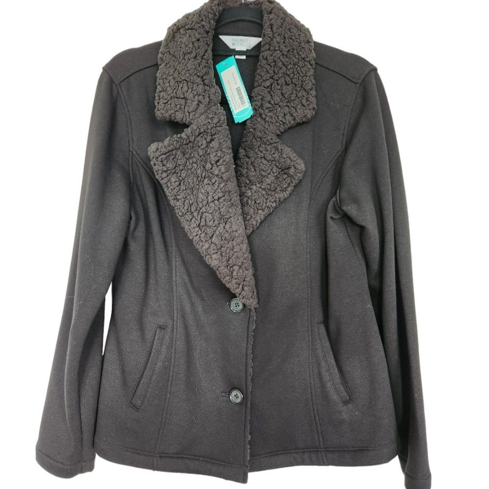 🎁🎁🔥🔥BNWT: Spruce & Market Sherpa Fleece Jacket, Women's Large🔥🔥🎁🎁